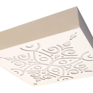 PLAFON ARABESCOS 1 2XE27 ( 300 X 300 ) BLANCO