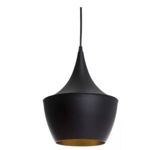 COLGANTE CAMPANA NEGRO CON DORADO