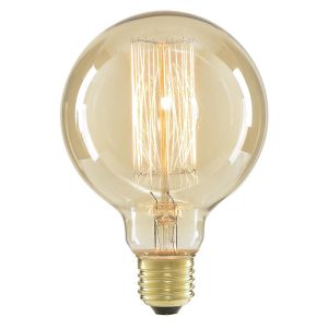 LAMPARA VINT. INCANDESCENTE G-95 DIMER. 40W 95X130 GLOBO