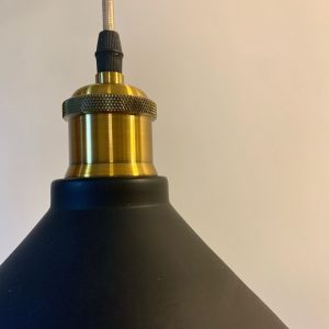 COLGANTE VINTAGE  CAMPANA METAL  PORT. C/TUERCA  DIAM.25cm