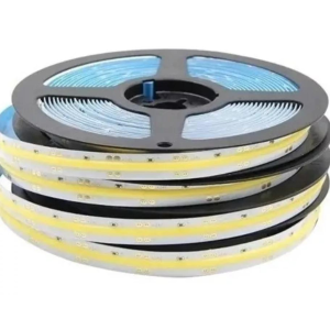 CINTA LED COB FRIA 6500K 10W x MT. 384 LED / 12V / IP20 / 8mm x 5mt. SMD 2835